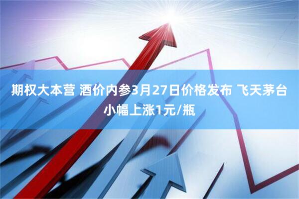 期权大本营 酒价内参3月27日价格发布 飞天茅台小幅上涨1元/瓶